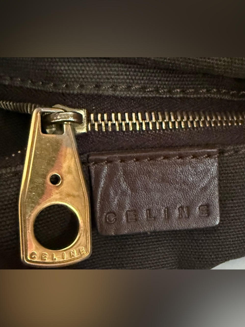 CELINE Boogie Brown Leather Bag - Picture 11 of 13